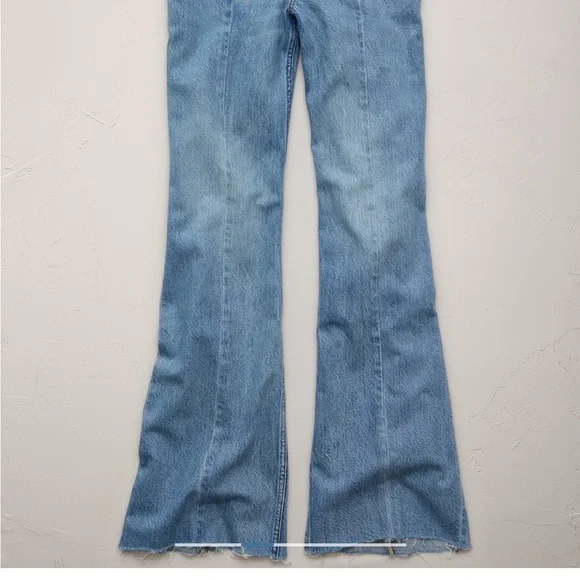 AE 77 Vintage Flare Medium Blue High-Rise Flare Jeans - Picture 11 of 16